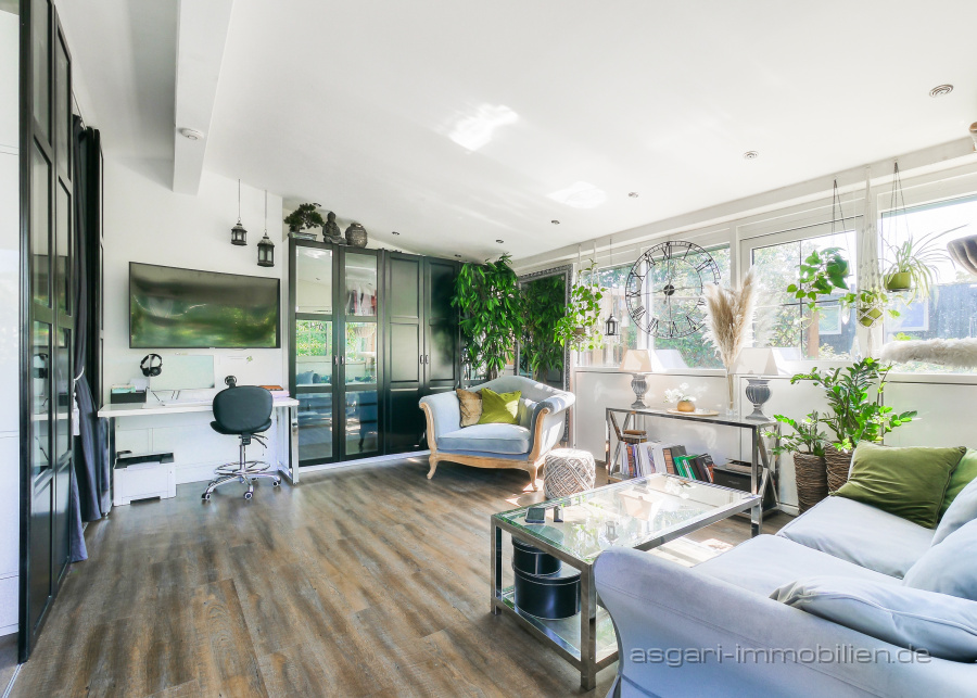 Wohnzimmer ca. 3m Deckenhöhe | Verkauf Wohnung - München Nymphenburg