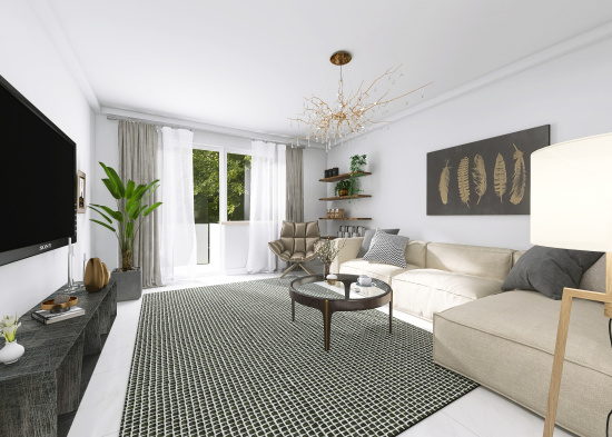 Wohnzimmer (Visualisierung!) | Verkauf Wohnung - München Moosach