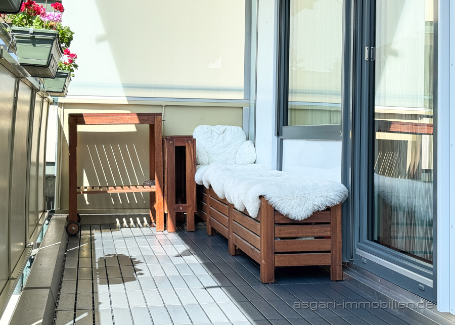 Balkon Kuschel-Ecke | Verkauf Wohnung - München Hadern