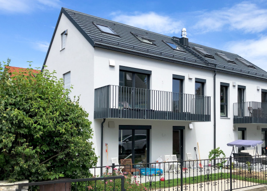 Ansicht aus westlicher Richtung (Haus A) | Verkauf Haus - München Schwabing-Freimann